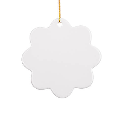 HPN SubliCraft Ceramic Pendant for Sublimation - Flower