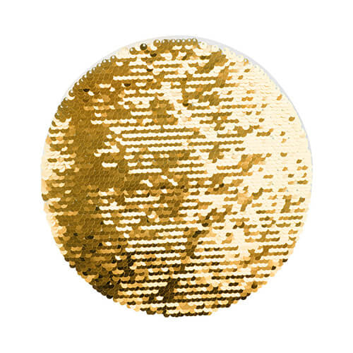 HPN SubliCraft Two-Color Sequin Circle Ø 19 cm - Blue / White Background
