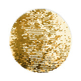 HPN SubliCraft Two-Color Sequin Circle Ø 19 cm - Blue / White Background