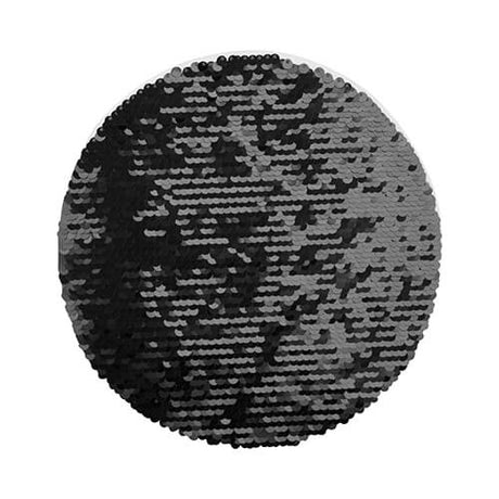 HPN SubliCraft Two-Color Sequin Circle Ø 19 cm - Black / White Background