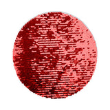 HPN SubliCraft Two-Color Sequin Circle Ø 19 cm - Red / White Background