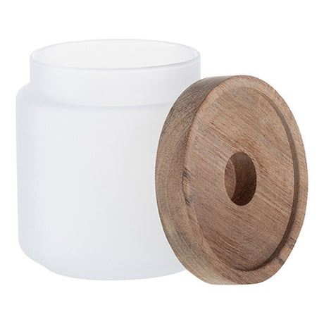 HPN SubliCraft 450 ml Glass Container with Wooden Lid for Sublimation