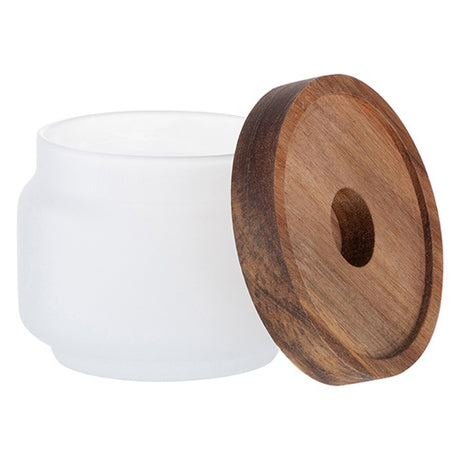 HPN SubliCraft 250 ml Glass Container with Wooden Lid for Sublimation