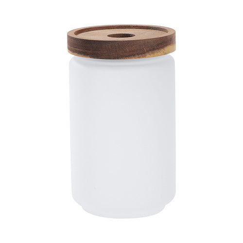 HPN SubliCraft 750 ml Glass Container with Wooden Lid for Sublimation