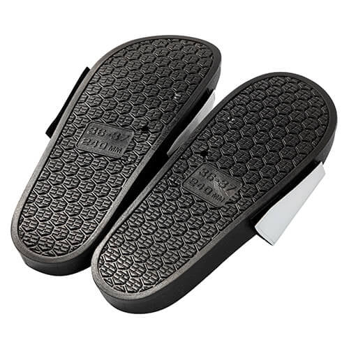 HPN SubliCraft Adult Flip-Flops for Sublimation - Black Sole
