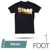 Siser METAL Heat Transfer Vinyl - 20" x 1 Foot - HeatPressNation