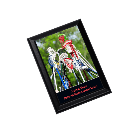 Unisub 7" x 9" Black Sublimation MDF Plaque with Ogee Edge - HeatPressNation