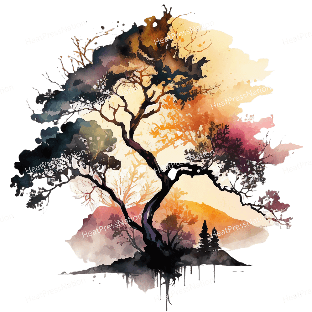 Mountain Tree Design - HeatPressNation