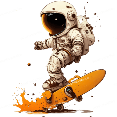 Skating Astronaut Design - HeatPressNation