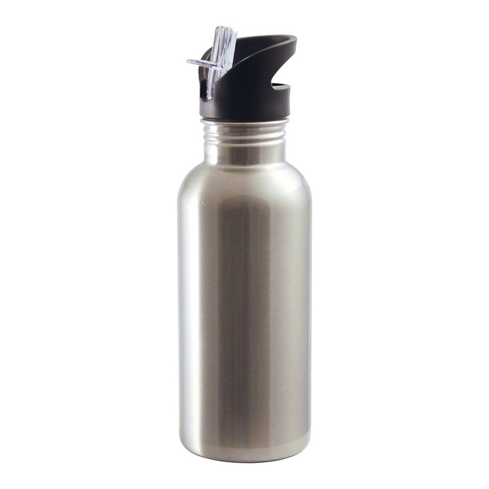 HPN SubliCraft 20 oz. Straw Top Stainless Steel Sublimation Water Bottle - 48 per Case - HeatPressNation
