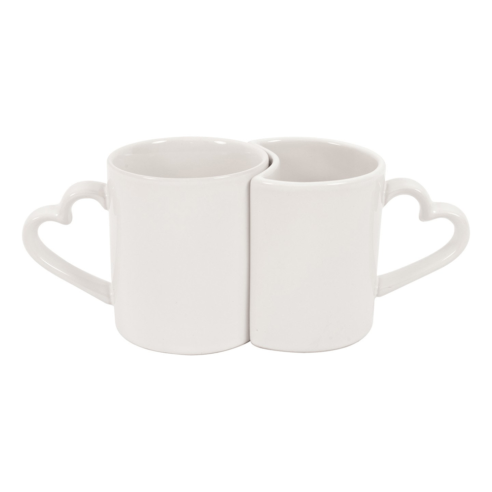 HPN ORCA Premium 11 oz. Sublimation Ceramic Lover's Mugs 2 - Piece Set - 18 Sets per Case - HeatPressNation