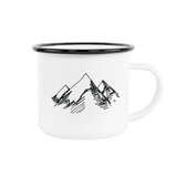HPN SubliCraft 12 oz. Sublimation Fine Enamel Mug with Black Rim - 48 per Case - HeatPressNation