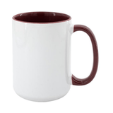 HPN ORCA Premium 15 oz. Inner + Handle Sublimation Ceramic Mug - 36 per Case - HeatPressNation