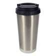 HPN SubliCraft 16 oz. Silver Stainless Steel Sublimation Thermal Travel Mug - 24 per Case - HeatPressNation