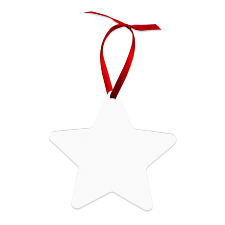 Unisub 3.81" x 3.98" Star Sublimation Aluminum Ornament - HeatPressNation