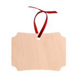 Unisub 3.95" x 2.74" Berlin Sublimation Maple Ornament - HeatPressNation