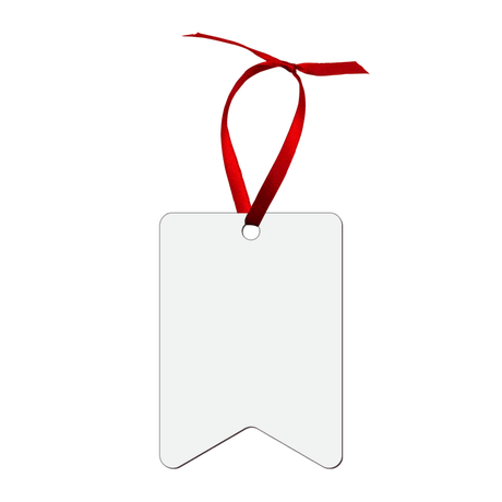 Unisub 2.5" x 3.5" Bunting Sublimation Hardboard Ornament - HeatPressNation
