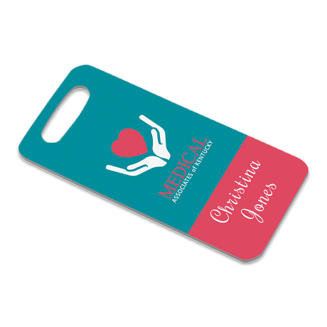 Unisub 1.75" x 3.5" Rectangle Sublimation FRP Bag Tag - HeatPressNation