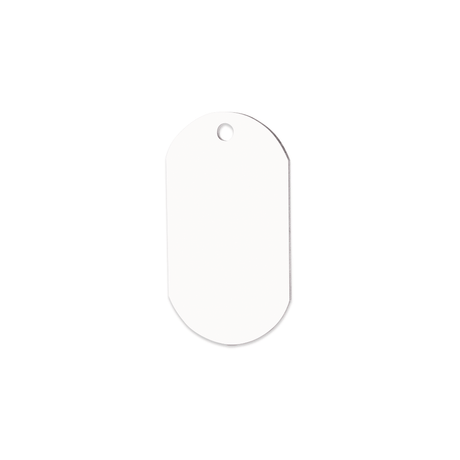Unisub 1.15" x 2" Double Sided Sublimation Aluminum ID Tag - HeatPressNation