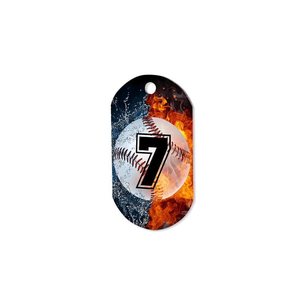 Unisub 1.15" x 2" Double Sided Sublimation Aluminum ID Tag - HeatPressNation