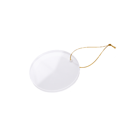 HPN SubliCraft 3" Round Sublimation Glass Ornament - 25 Per Case - HeatPressNation