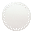 HPN SubliCraft 3.25" Round Doily Sublimation Ceramic Ornament with Triangle Lace - 100 per Case - HeatPressNation