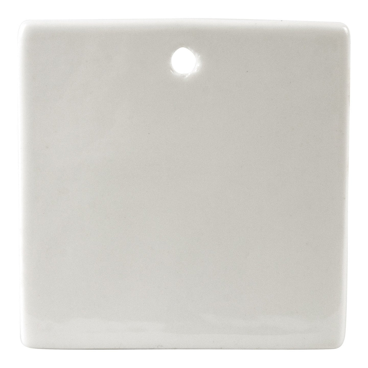 HPN SubliCraft 3" Square Sublimation Ceramic Ornament with Hole - 100 per Case - HeatPressNation