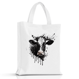 Splatter Monochrome Cow Design - HeatPressNation