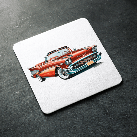 Classic Red Car Design - HeatPressNation