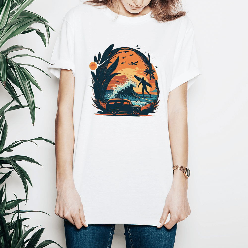Surf Beach Design - HeatPressNation