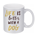 HPN SubliCraft 11 oz. Glitter Sublimation Ceramic Mug - 12 per case - HeatPressNation