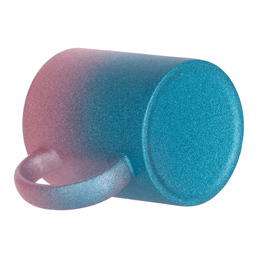 HPN SubliCraft 11 oz. Glitter Gradient Sublimation Ceramic Mug - 12 per case - HeatPressNation