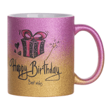 HPN SubliCraft 11 oz. Glitter Gradient Sublimation Ceramic Mug - 36 per case - HeatPressNation
