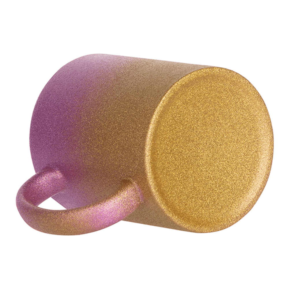 HPN SubliCraft 11 oz. Glitter Gradient Sublimation Ceramic Mug - 12 per case - HeatPressNation