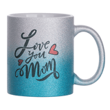 HPN SubliCraft 11 oz. Glitter Gradient Sublimation Ceramic Mug - 12 per case - HeatPressNation