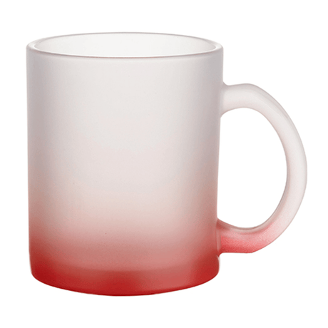 HPN SubliCraft 11 oz. Color Gradient Sublimation Glass Mug - 12 per case - HeatPressNation
