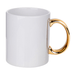 HPN SubliCraft 11 oz. Plated Handle Sublimation Ceramic Mug - 12 per case - HeatPressNation