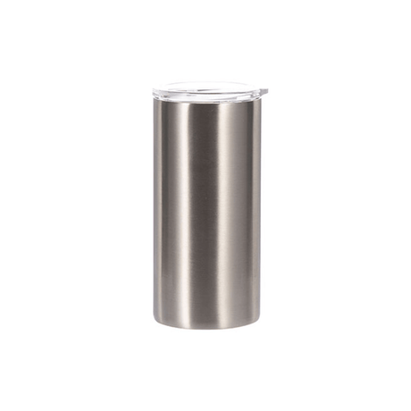 HPN SubliCraft 12 oz. Silver Stainless Steel Sublimation Lowball Tumbler - HeatPressNation