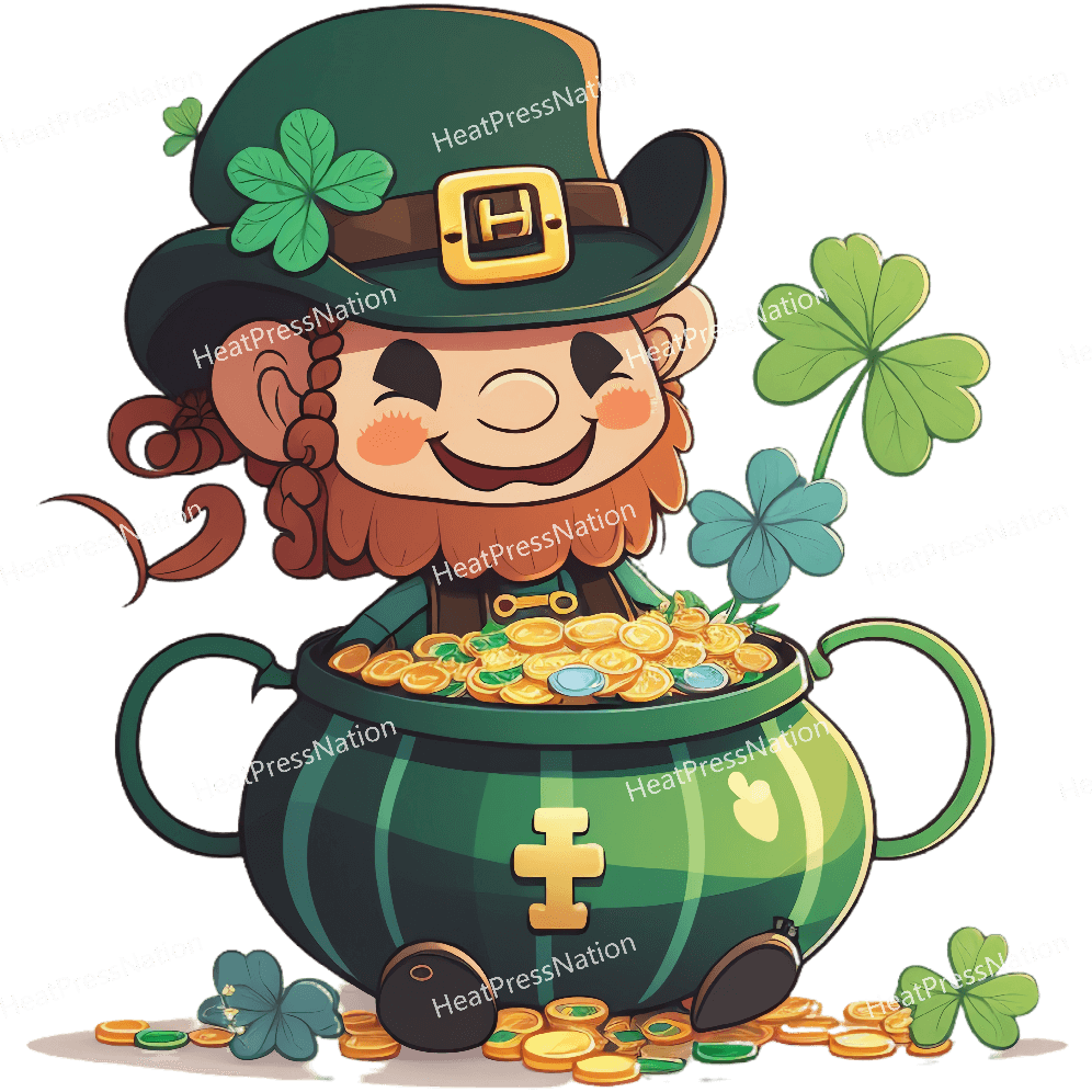 Happy Pot of Gold Design - HeatPressNation
