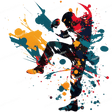 Splatter Kickboxing Design - HeatPressNation