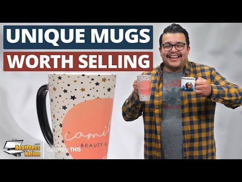 HPN SubliCraft 17 oz. Glossy Color Changing Ceramic Sublimation Latte Mug - 12 per Case