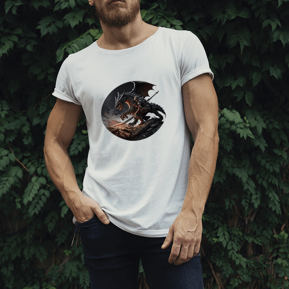Dragon Fighting Design - HeatPressNation
