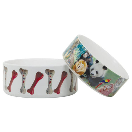 HPN ORCA Premium 7.25" Diameter Sublimation Ceramic Dog Bowl - 12 per Case - HeatPressNation