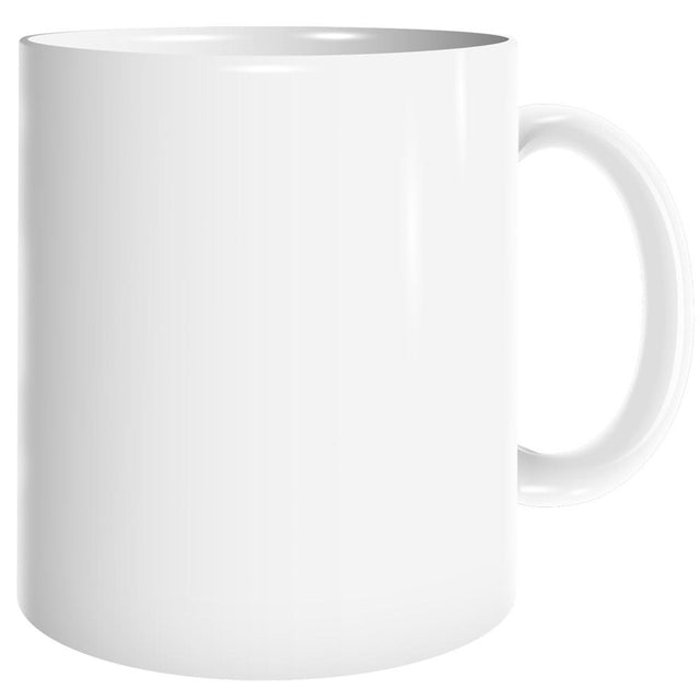 HPN SubliCraft 11 oz. Dolphin Coated White Sublimation Ceramic Mug - 12 per Case - HeatPressNation