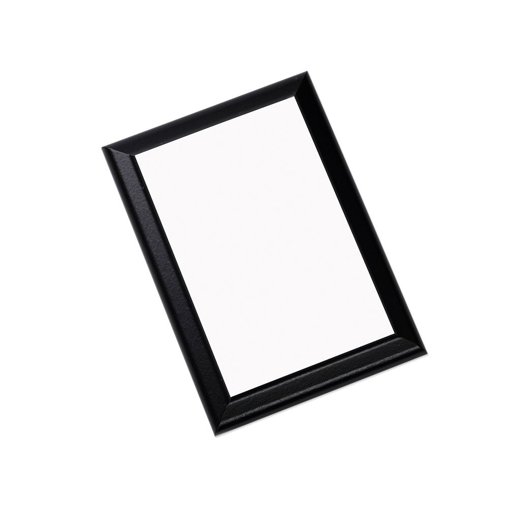 Unisub 7" x 9" Black Sublimation MDF Plaque with Ogee Edge - HeatPressNation